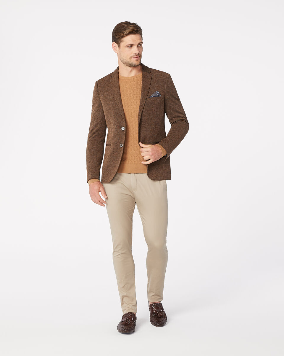 Bundy Crew Neck Jumper, Sand, hi-res